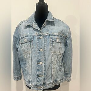 Vintage Tommy Hilfiger Women’s‎ XL Jean Denim Jacket Rhinestones Cowboy Stars